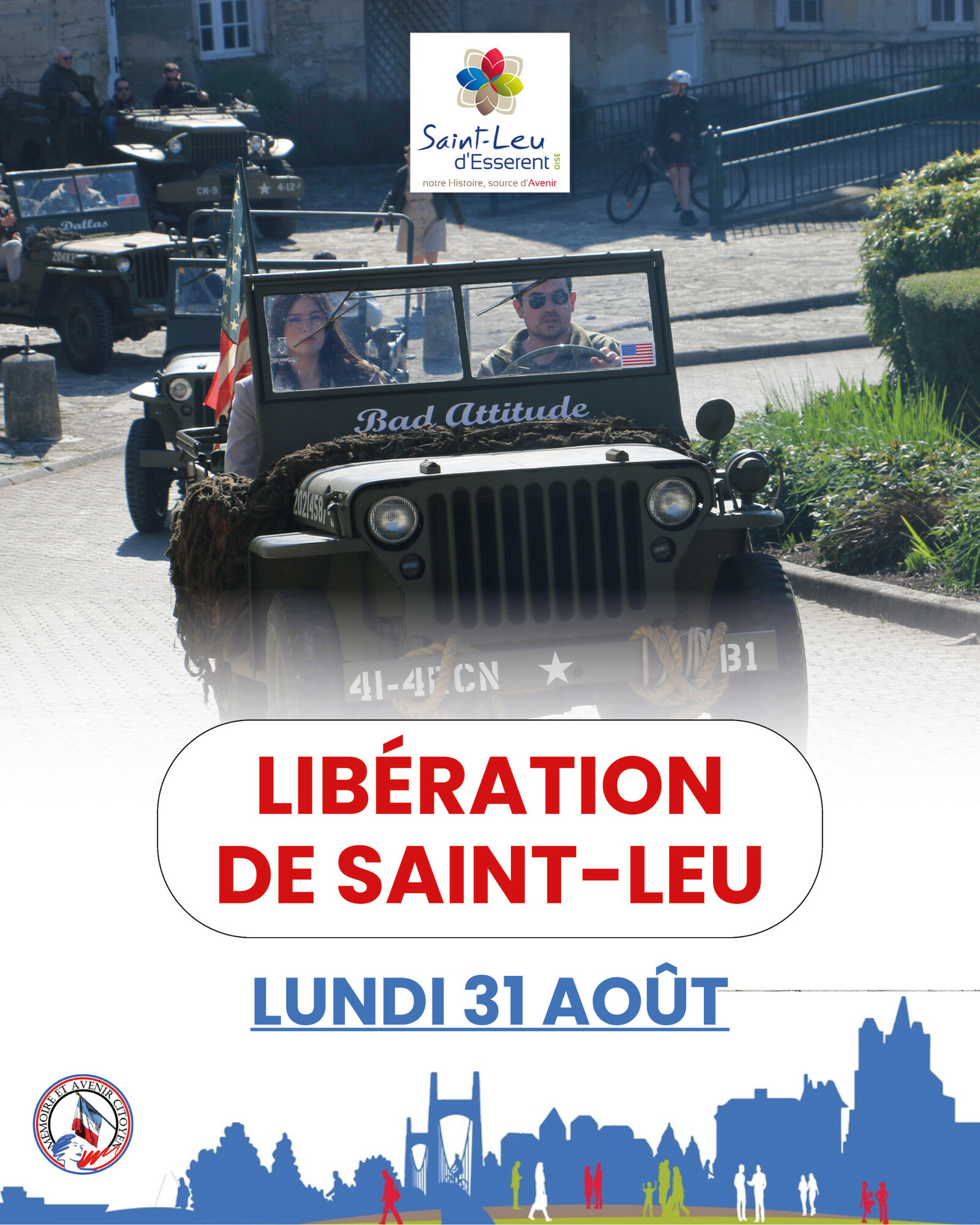 Visuel de la commémoration de la libération de St Leu 2026